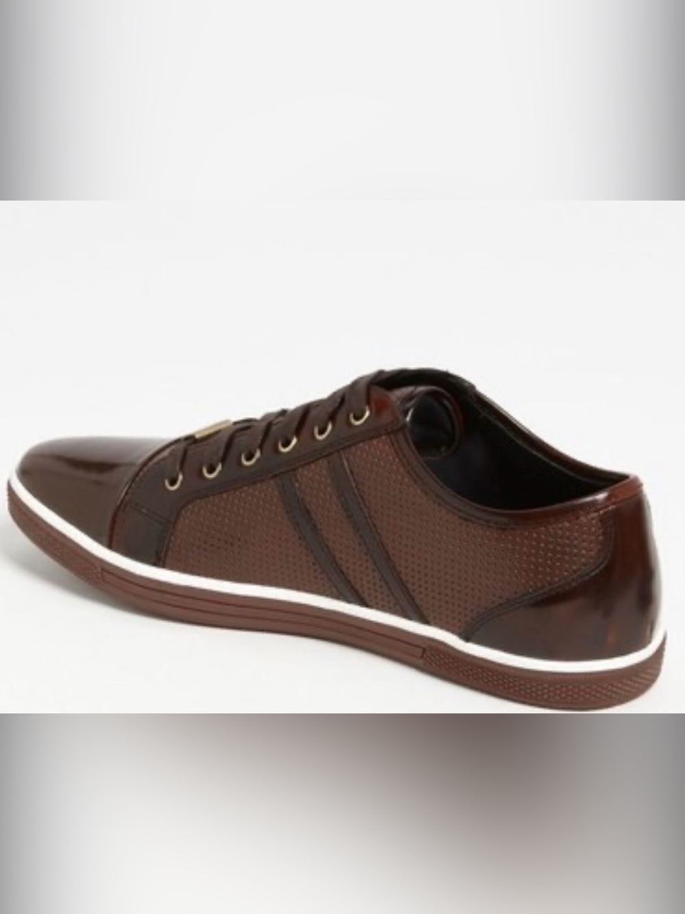 Kenneth Cole Men's Brown Leather Lace-Up Oxfords